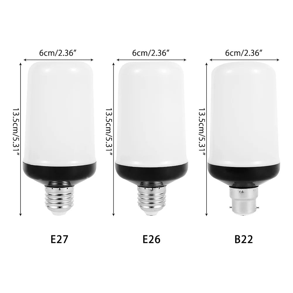 Ampoule à Flamme Vacillante E27 — quatre modes de feu