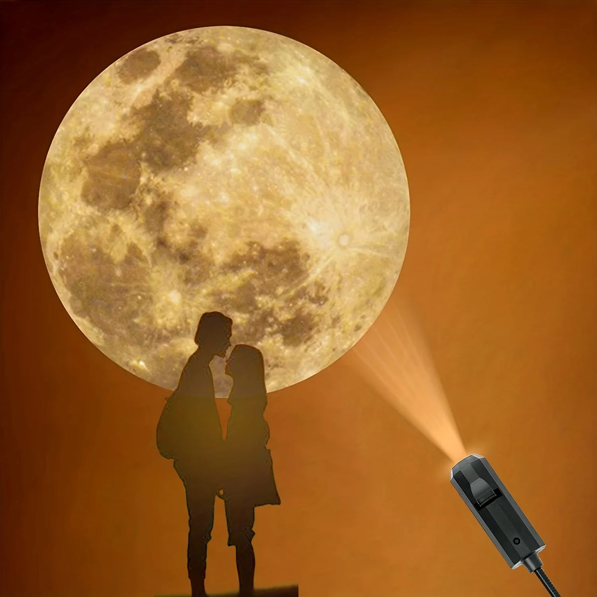 Veilleuse Lune — la pleine lune projetée au plafond