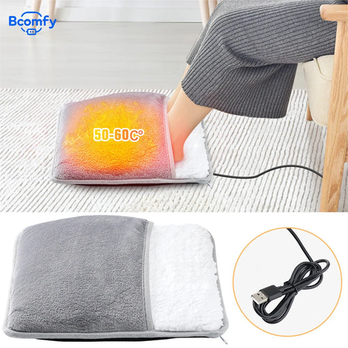 Chausson chauffant en flanelle