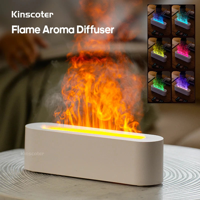 Diffuseur Effet Flamme — brume et feu de cheminée