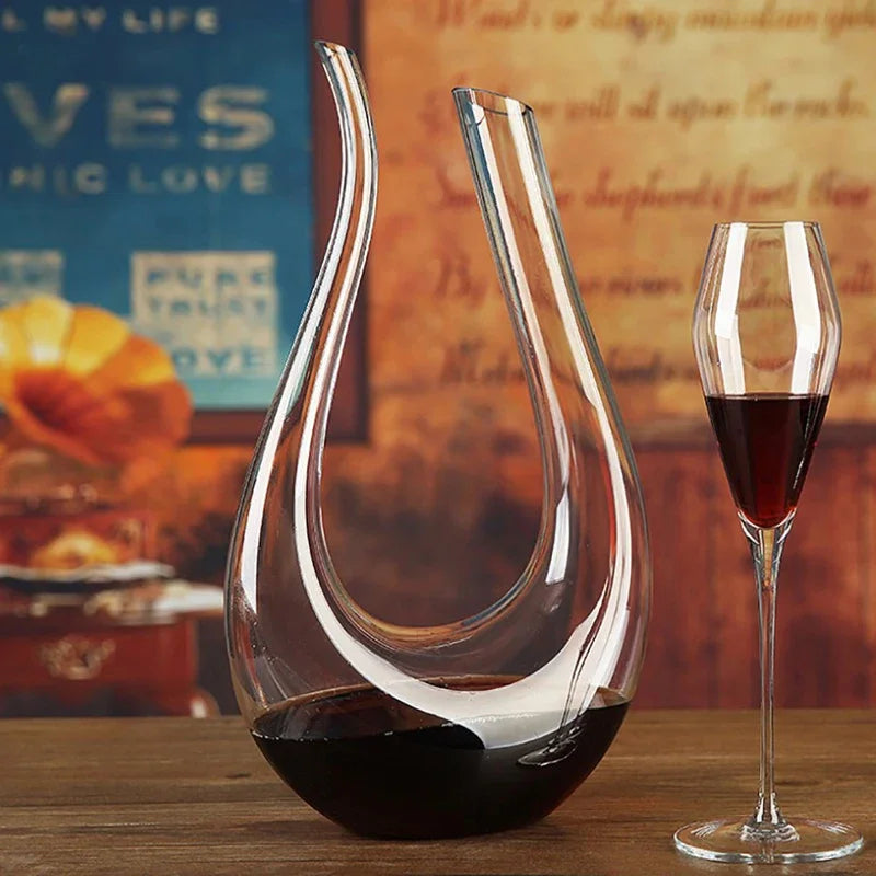Carafe à Décanter en Cristal — 1,5 L, aération par le col