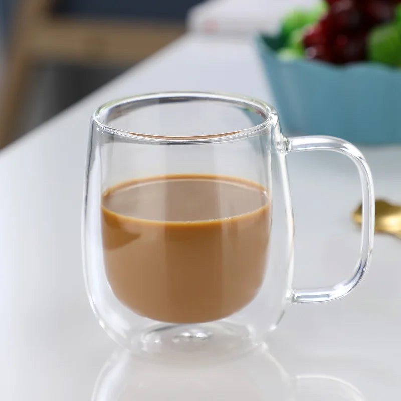 Verres à Café Double Paroi — lot de 2, borosilicate