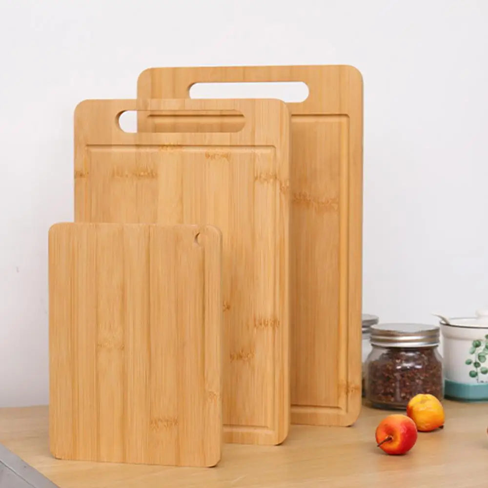 Planche à Découper en Bambou — 20 × 15 cm, rigole de récupération