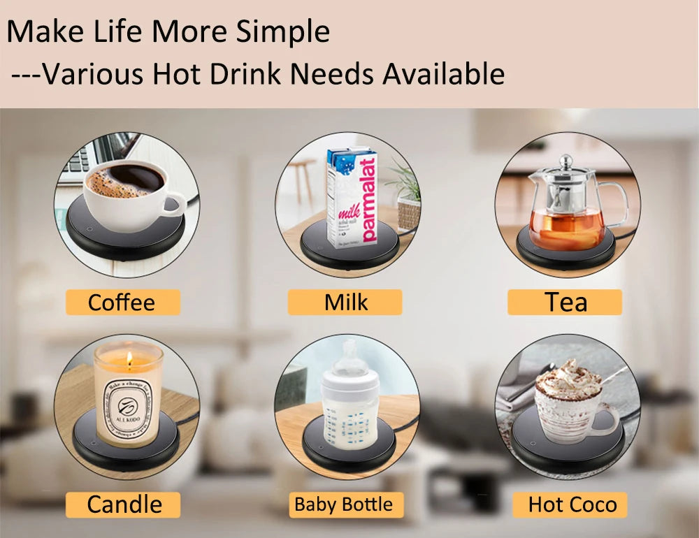 Chauffe-Tasse USB — le café encore chaud au bout d'une heure