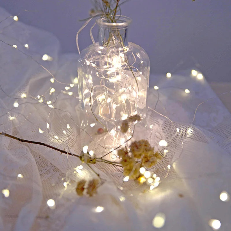 Guirlande Lumineuse Blanc Chaud — fil de cuivre, 10 ou 20 mètres