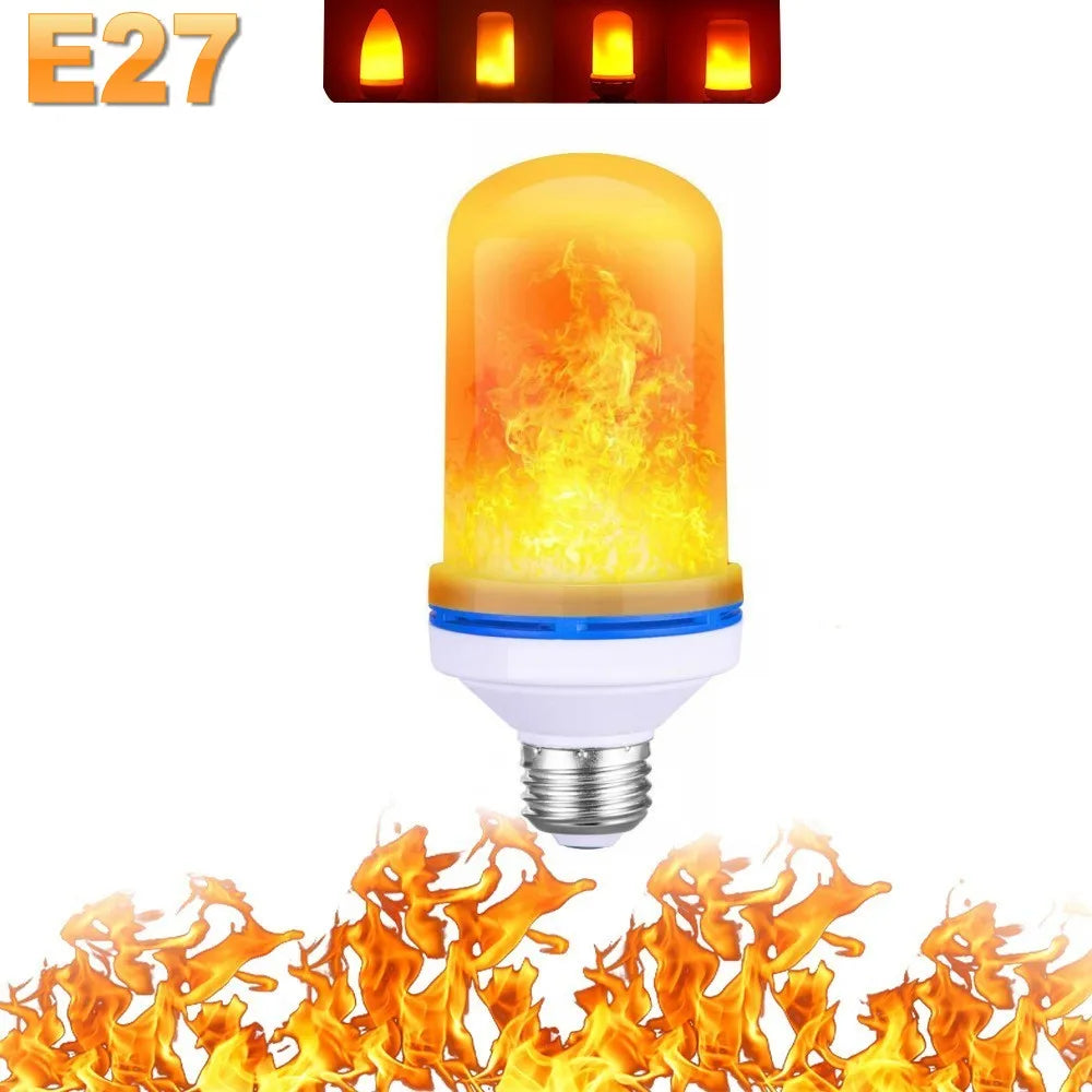 Ampoule à Flamme Vacillante E27 — quatre modes de feu