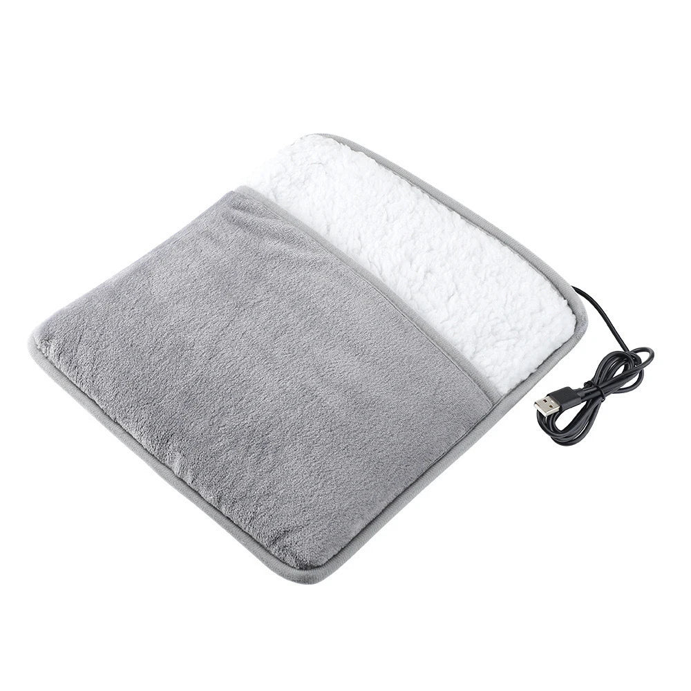 Chausson Chauffant en Flanelle — pour les pieds froids sous le bureau