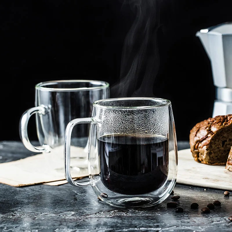 Verres à Café Double Paroi — lot de 2, borosilicate