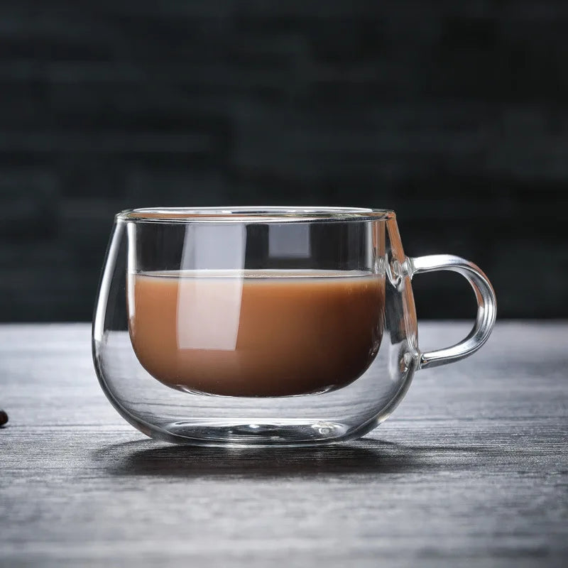 Verres à Café Double Paroi — lot de 2, borosilicate