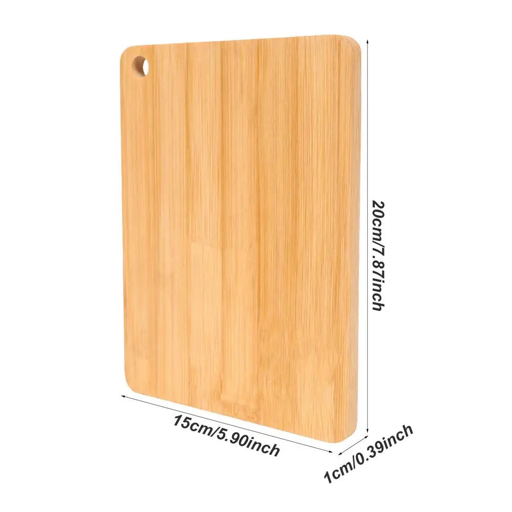 Planche à Découper en Bambou — 20 × 15 cm, rigole de récupération
