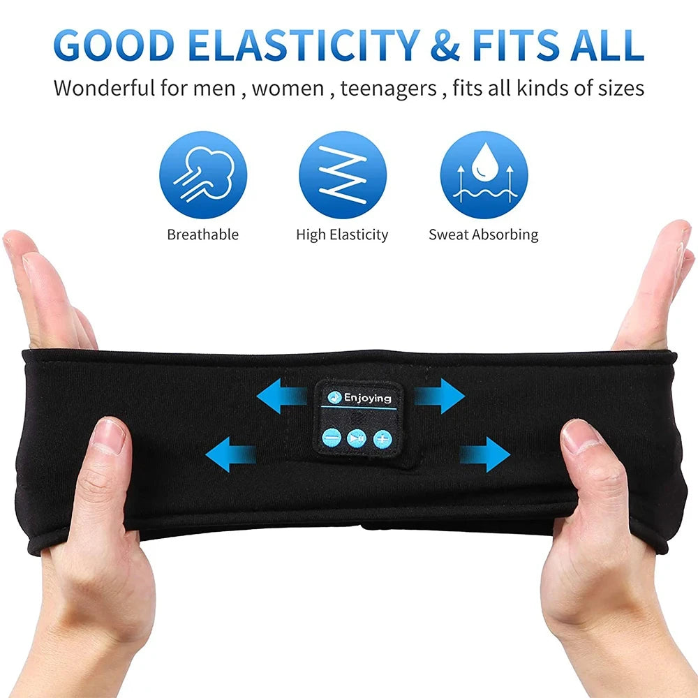 Bandeau Audio Bluetooth — écouter et dormir sans écouteurs