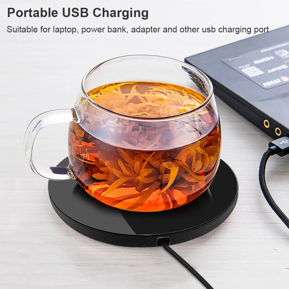 Chauffe-Tasse USB — le café encore chaud au bout d'une heure