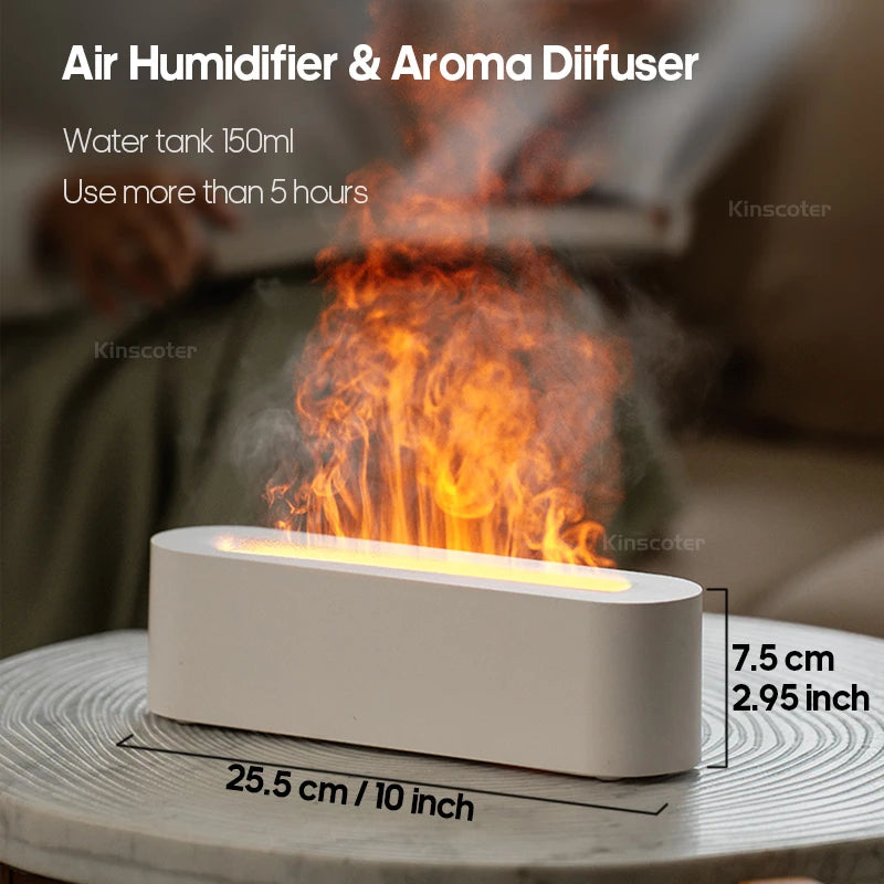 Diffuseur Effet Flamme — brume et feu de cheminée