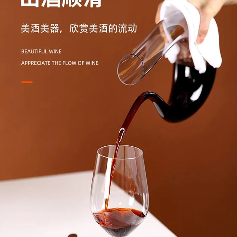 Carafe à Décanter en Cristal — 1,5 L, aération par le col