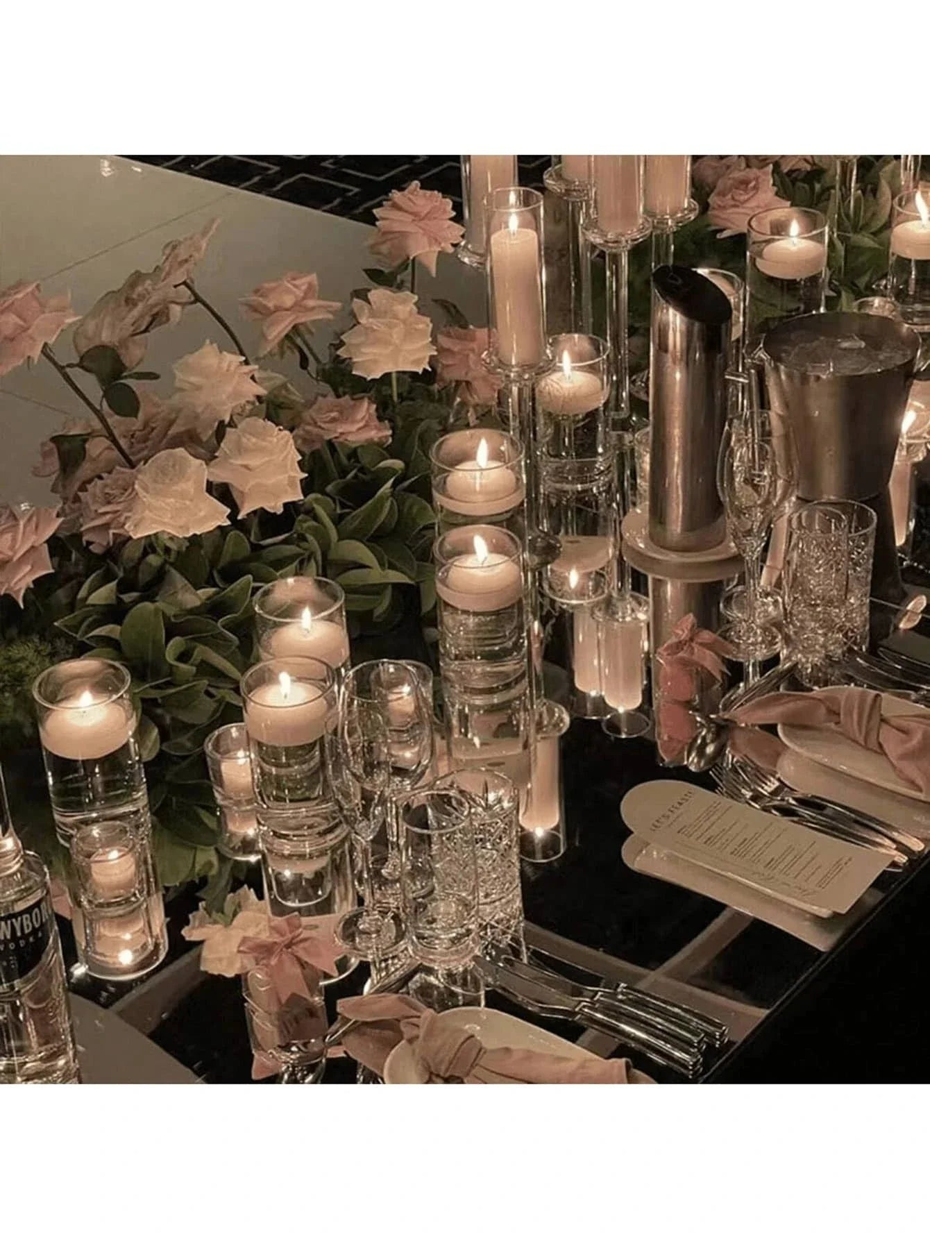 Photophores en Verre — cylindres pour bougies pilier