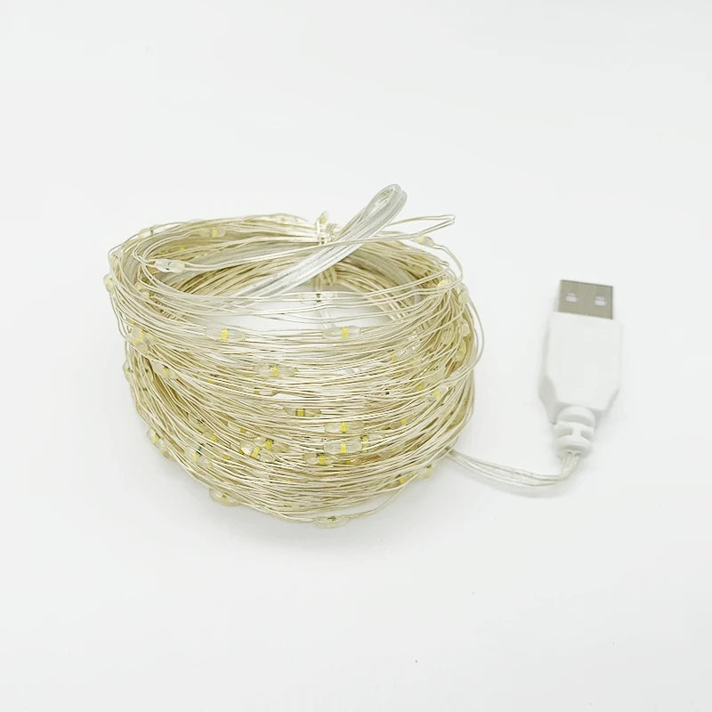 Guirlande Lumineuse Blanc Chaud — fil de cuivre, 10 ou 20 mètres