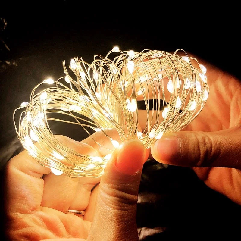 Guirlande Lumineuse Blanc Chaud — fil de cuivre, 10 ou 20 mètres