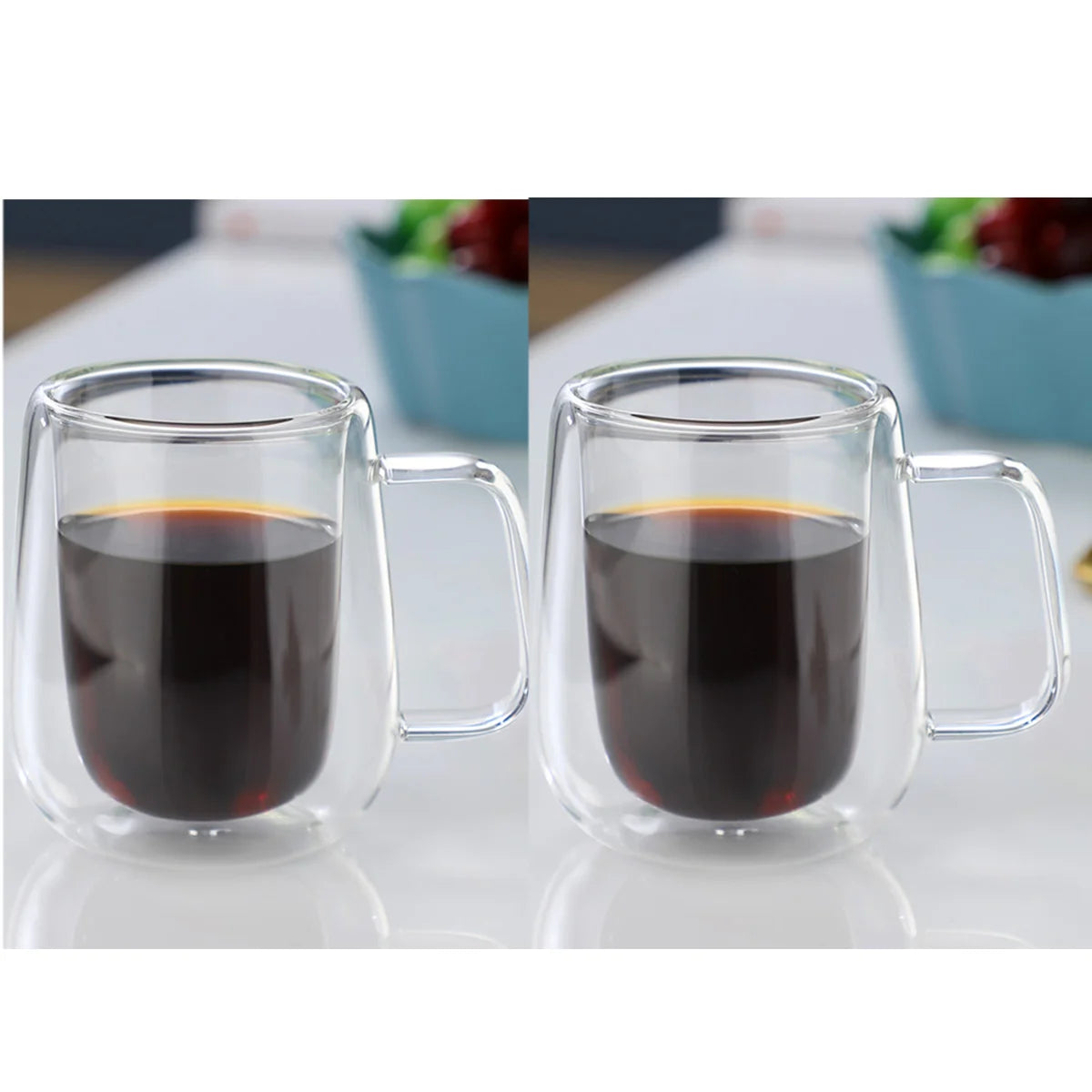 Verres à Café Double Paroi — lot de 2, borosilicate