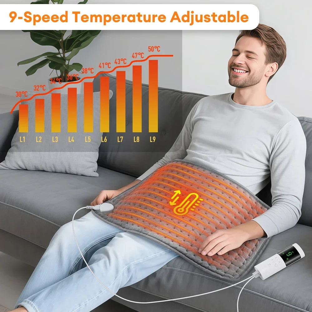 Coussin Chauffant 30 × 60 cm — dos, nuque et épaules, 9 températures