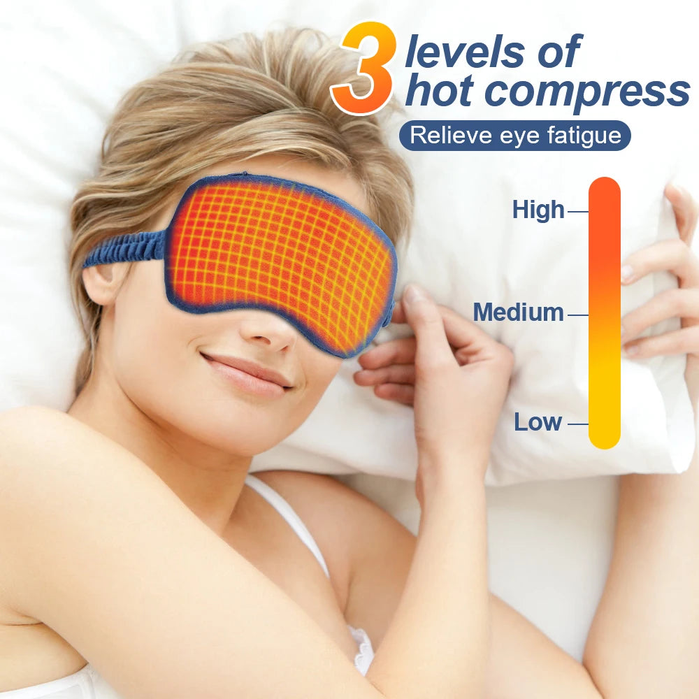 Masque Chauffant pour les Yeux — chaleur constante et massage