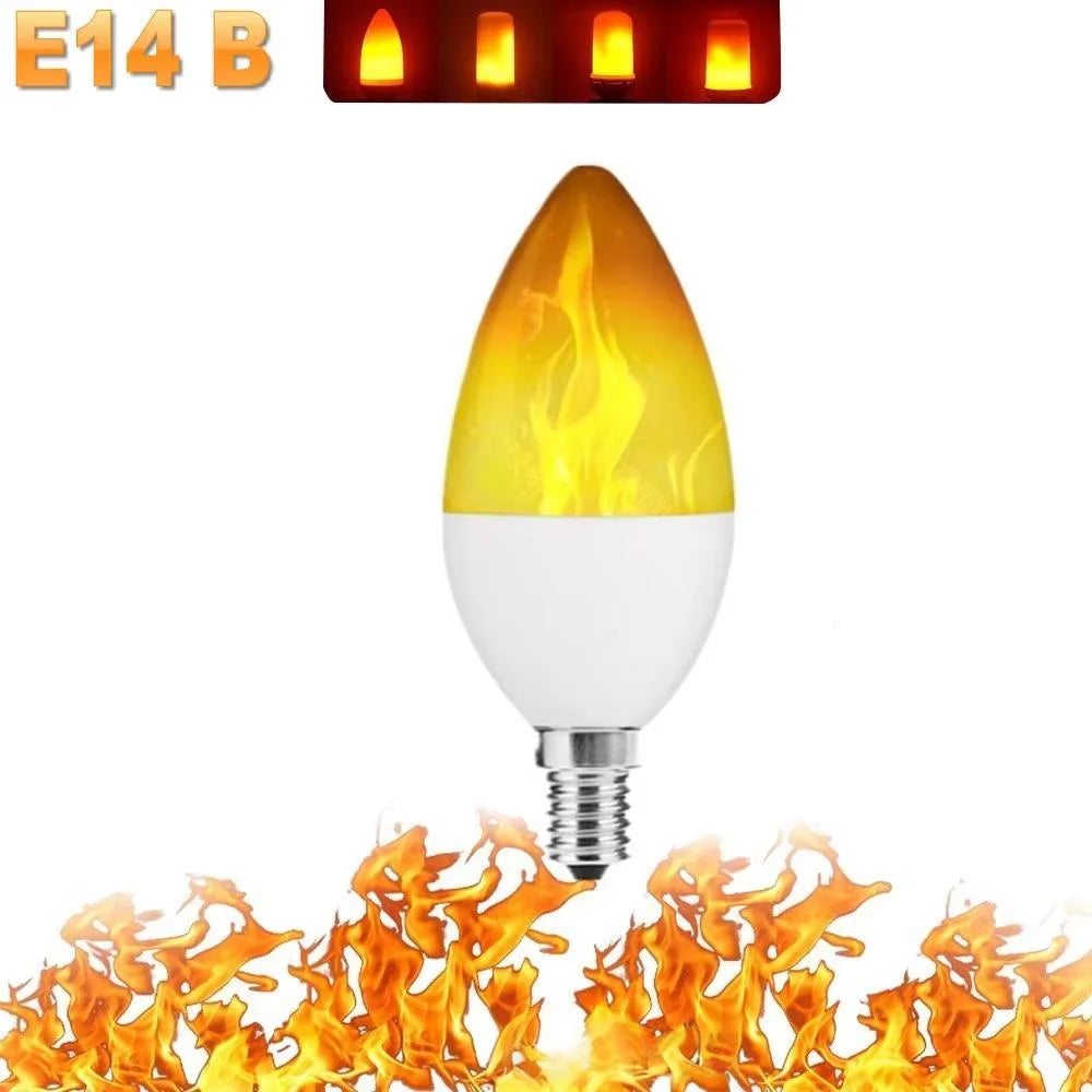 Ampoule à Flamme Vacillante E27 — quatre modes de feu