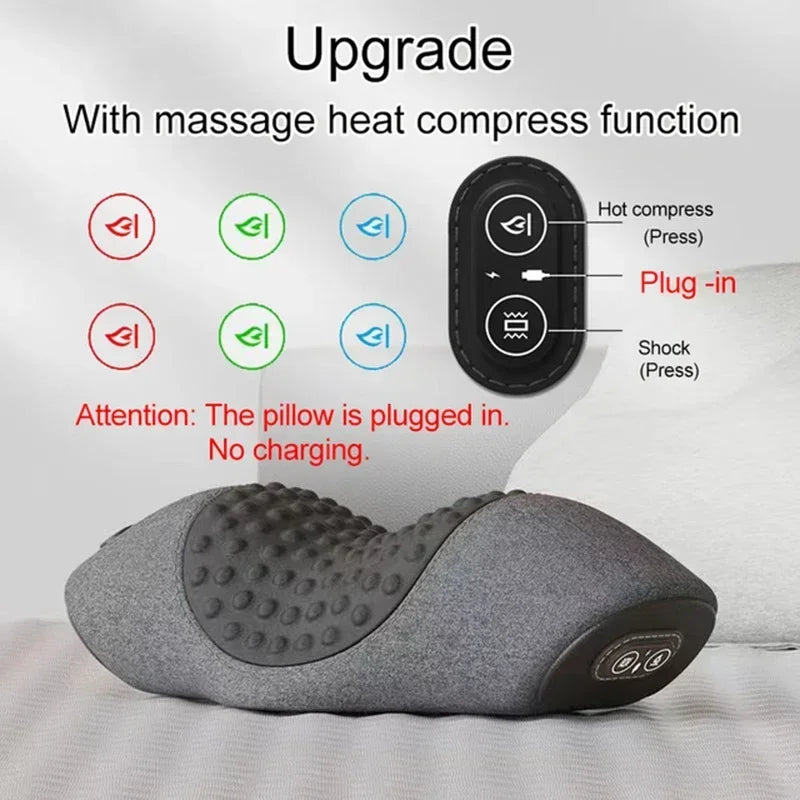 Masseur de Nuque Chauffant — pétrissage et traction cervicale