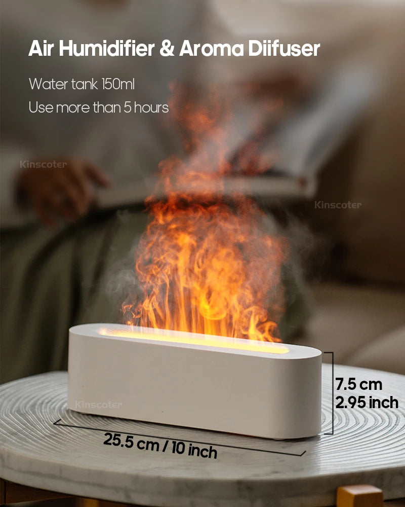Diffuseur Effet Flamme — brume et feu de cheminée