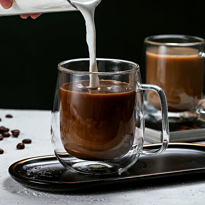 Verres à Café Double Paroi — lot de 2, borosilicate