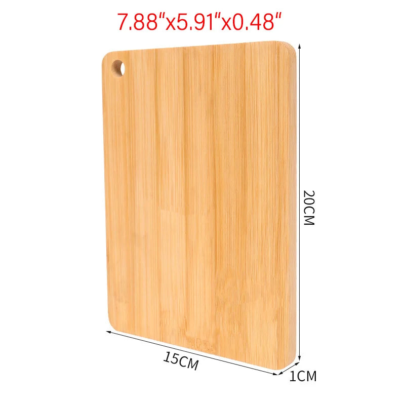 Planche à Découper en Bambou — 20 × 15 cm, rigole de récupération
