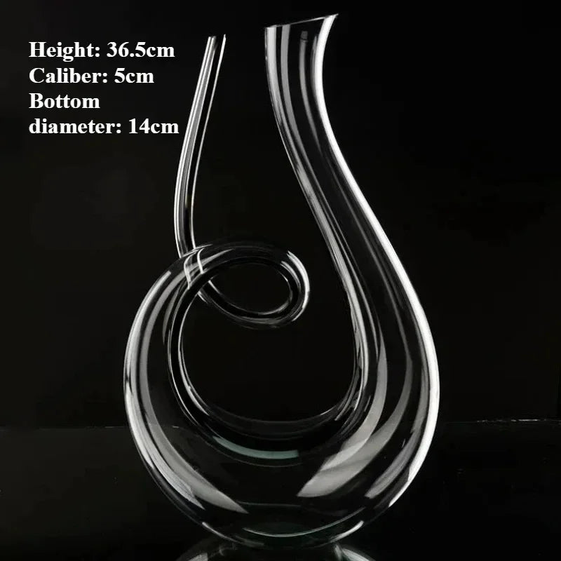 Carafe à Décanter en Cristal — 1,5 L, aération par le col