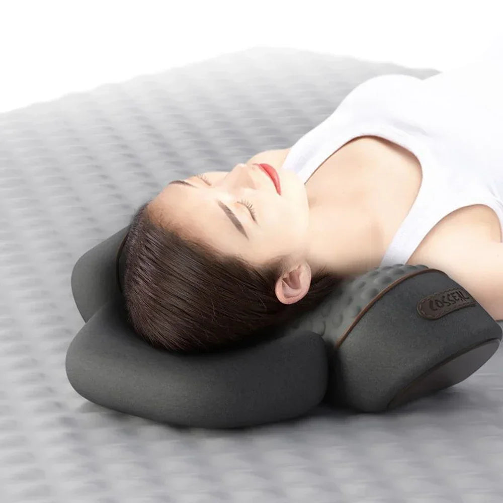 Masseur de Nuque Chauffant — pétrissage et traction cervicale