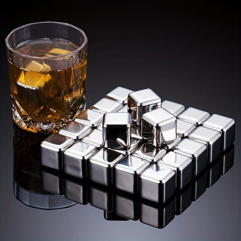 Pierres à Whisky en Inox — refroidir sans diluer
