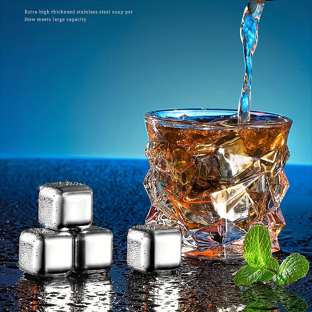 Pierres à Whisky en Inox — refroidir sans diluer