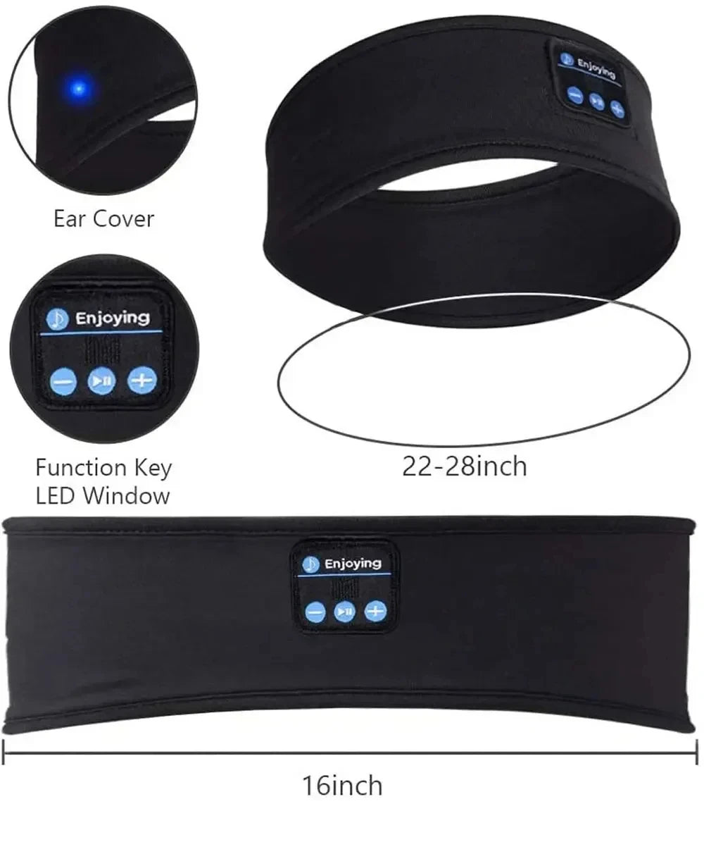 Bandeau Audio Bluetooth — écouter et dormir sans écouteurs