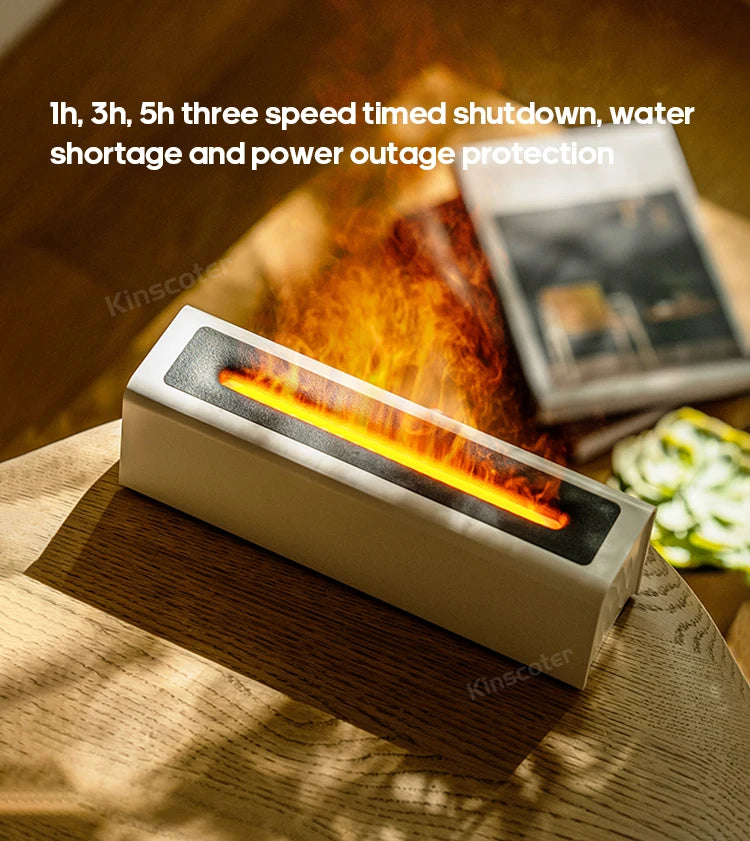 Diffuseur Effet Flamme — brume et feu de cheminée
