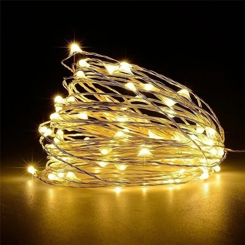 Guirlande Lumineuse Blanc Chaud — fil de cuivre, 10 ou 20 mètres