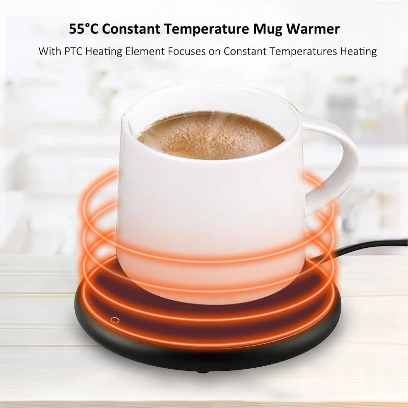 Chauffe-Tasse USB — le café encore chaud au bout d'une heure