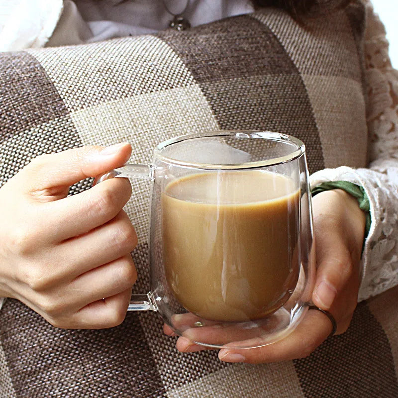 Verres à Café Double Paroi — lot de 2, borosilicate