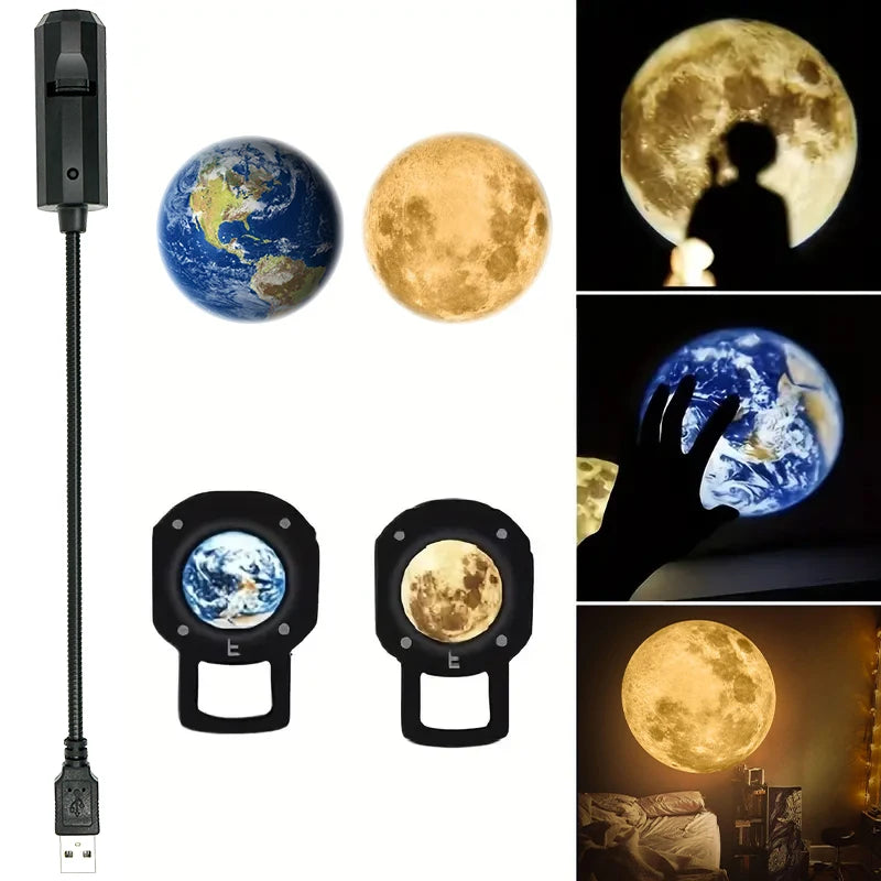Veilleuse Lune — la pleine lune projetée au plafond