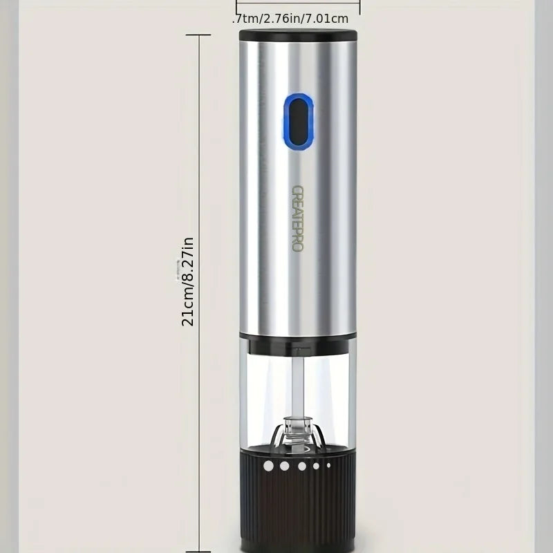 Moulin à Sel et Poivre Électrique — mouture réglable, rechargeable