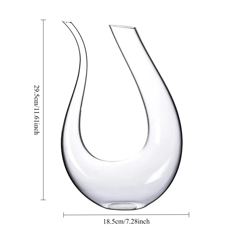 Carafe à Décanter en Cristal — 1,5 L, aération par le col