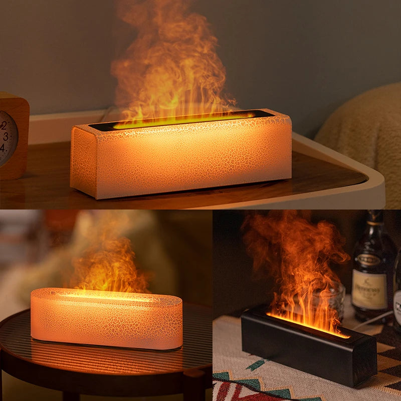 Diffuseur Effet Flamme — brume et feu de cheminée