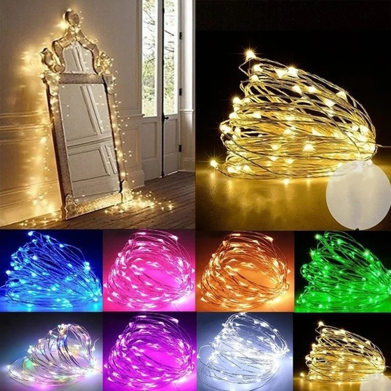 Guirlande Lumineuse Blanc Chaud — fil de cuivre, 10 ou 20 mètres