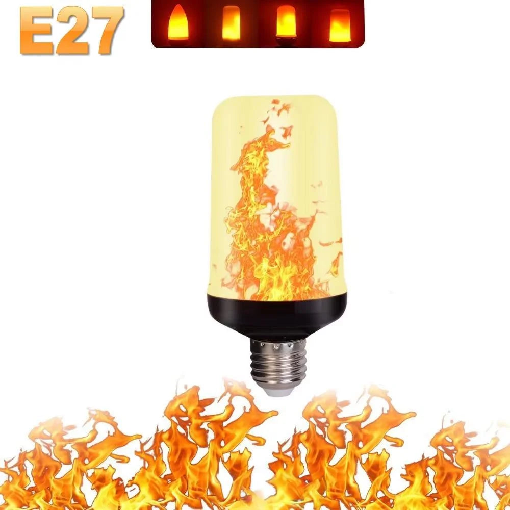 Ampoule à Flamme Vacillante E27 — quatre modes de feu