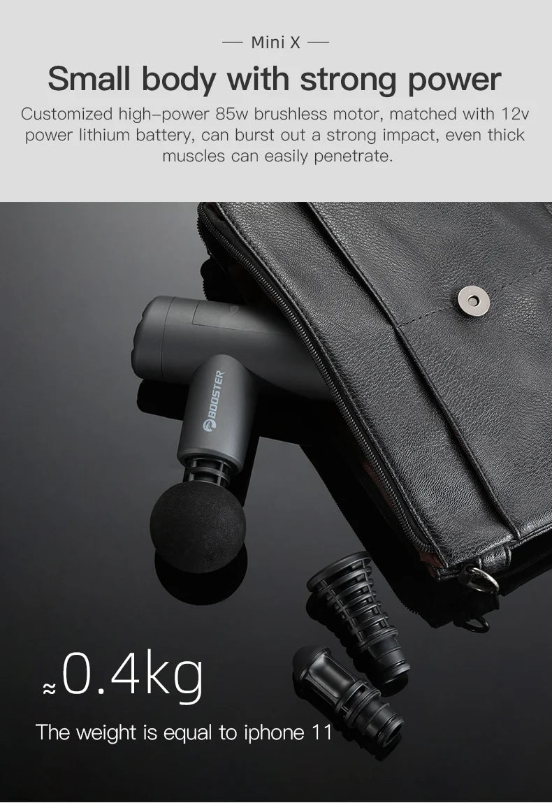 Pistolet de Massage — percussion profonde, format de poche