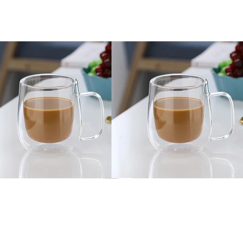 Verres à Café Double Paroi — lot de 2, borosilicate