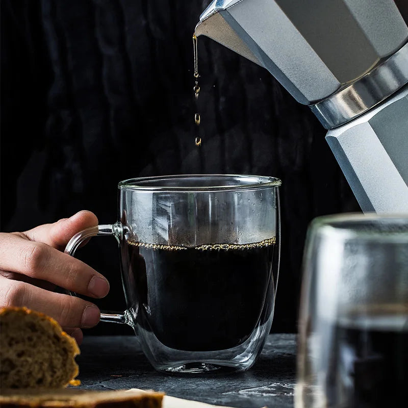 Verres à Café Double Paroi — lot de 2, borosilicate