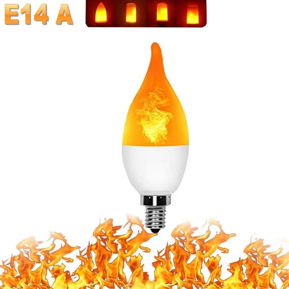 Ampoule à Flamme Vacillante E27 — quatre modes de feu